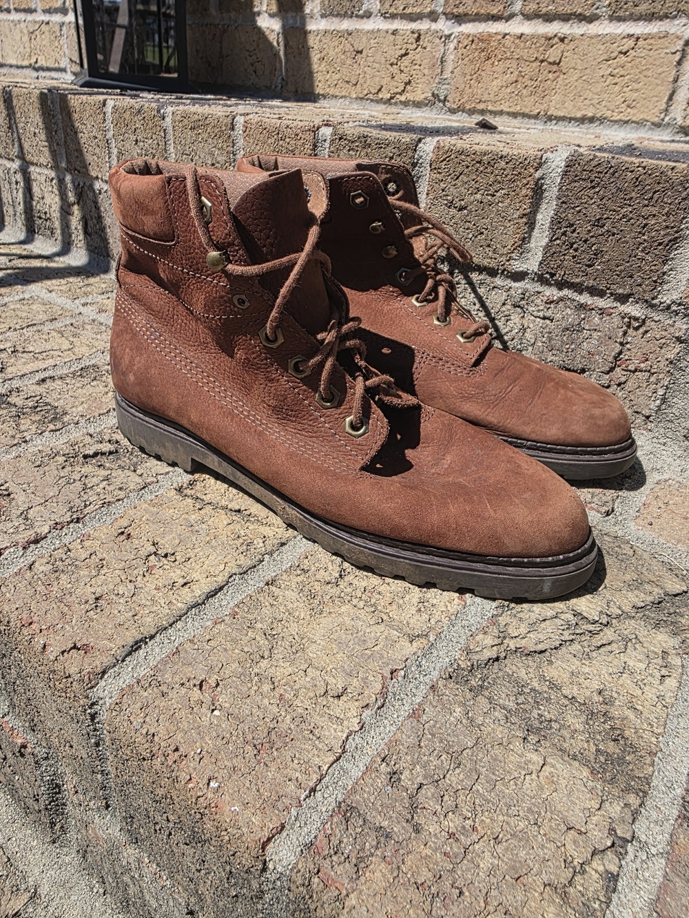 Women's Brown Suede Lace-Up Ankle Booties